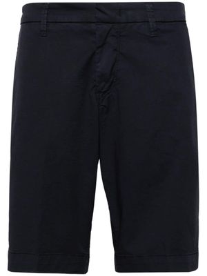 Fay mid-rise cotton straight-leg chino shorts - Blue
