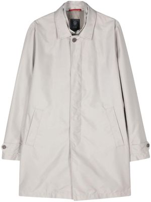 Fay Morning double-collar raincoat - Grey