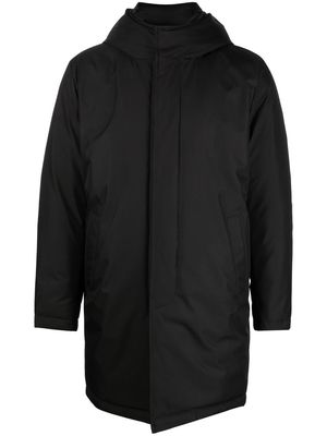 Fay Morning hooded quilted raincoat - Black