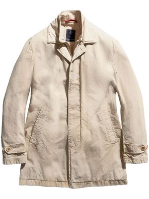 Fay Morning layered cotton coat - Neutrals