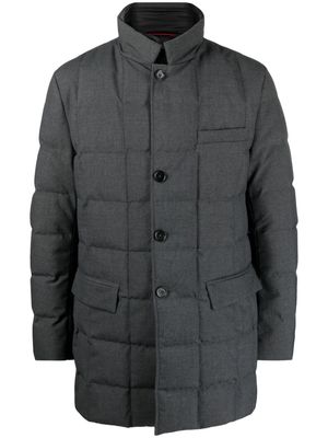 Fay notched-collar quilted down jacket - Grey