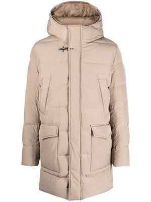 Fay padded hooded coat - Brown