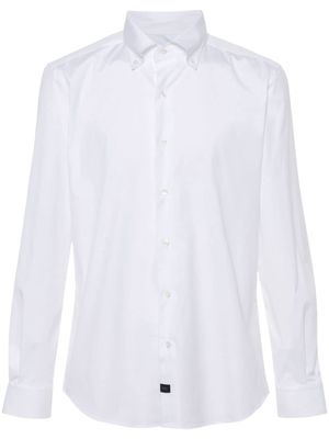 Fay plain cotton shirt - White