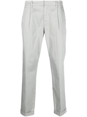 Fay pleated straight-leg trousers - Grey