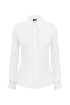 Fay Poplin Shirt With Italian Collar