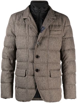 Fay quilted puffer jacket - Brown