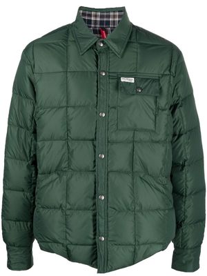 Fay quilted shirt jacket - Green