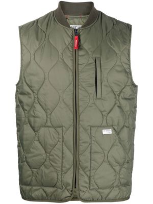 Fay quilter gilet jacket - Green