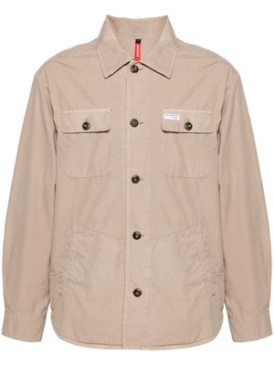 Fay ripstop cotton shirt jacket - Neutrals