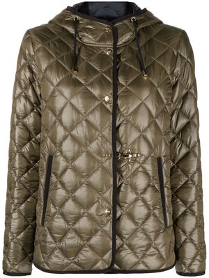 Fay short quilted parka - Green