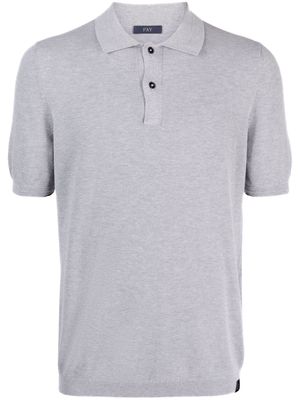 Fay short-sleeve cotton polo shirt - Grey