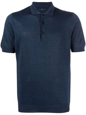 Fay short-sleeved polo shirt - Blue