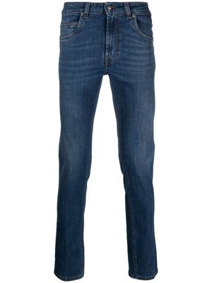 Fay skinny-cut five-pocket jeans - Blue