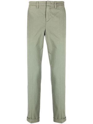 Fay slim-cut leg trousers - Green