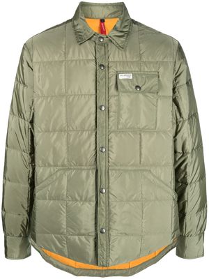 Fay stud-fastening padded jacket - Green