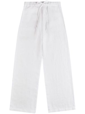 Fay wide-leg linen trousers - White
