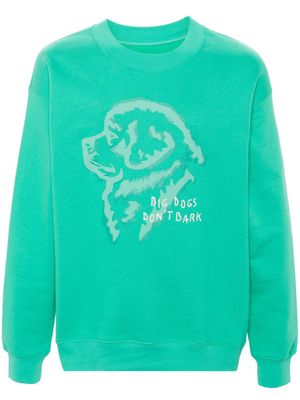 Fay x Pietro Terzini dog-print sweatshirt - Green