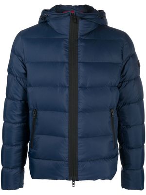 Fay zip-up hooded padded jacket - Blue