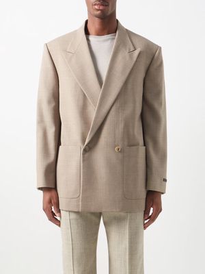 Fear Of God - Double-breasted Wool Suit Jacket - Mens - Beige