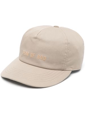 Fear Of God embossed-logo cotton cap - Neutrals