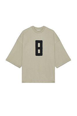 Fear of God Embroidered 8 Milano Tee in Grey