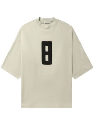 Fear Of God Embroidered 8 oversized T-shirt - Neutrals
