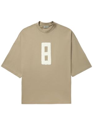 Fear Of God embroidered drop-shoulder T-shirt - Neutrals