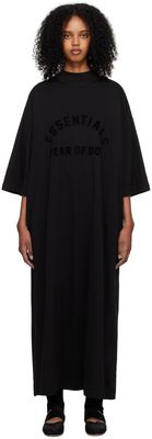 Fear of God ESSENTIALS Black 3/4 Sleeve Midi Dress