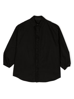 FEAR OF GOD ESSENTIALS KIDS concealed-fastening cotton shirt - Black