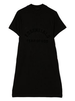 FEAR OF GOD ESSENTIALS KIDS logo-print cotton dress - Black