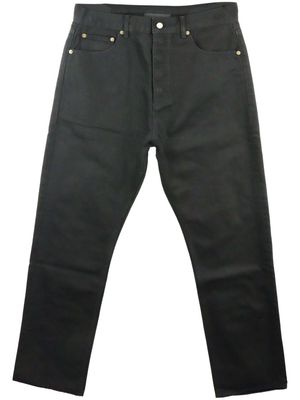 FEAR OF GOD ESSENTIALS logo-appliqué straight-leg jeans - Black