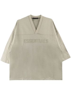 FEAR OF GOD ESSENTIALS logo-embossed cotton T-shirt - Neutrals