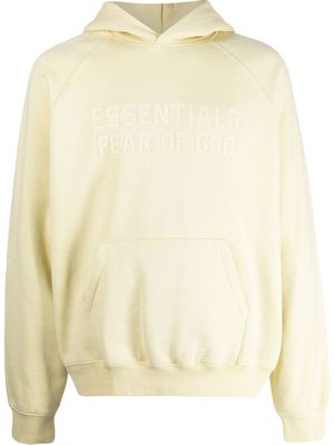 FEAR OF GOD ESSENTIALS logo patch hoodie - Yellow