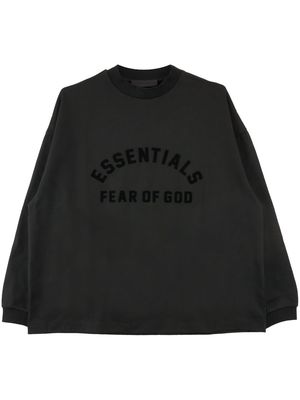 FEAR OF GOD ESSENTIALS logo-print cotton sweatshirt - Black