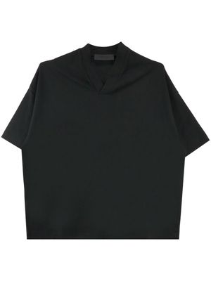 FEAR OF GOD ESSENTIALS logo-print V-neck cotton T-shirt - Black