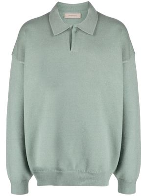 FEAR OF GOD ESSENTIALS long-sleeve polo top - Green