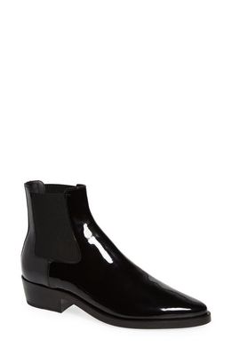 Fear of God Eternal Cowboy Pointed Toe Patent Chelsea Boot in Black