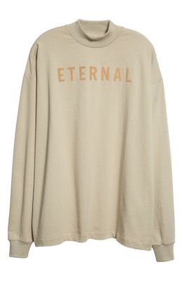 Fear of God Eternal Long Sleeve Cotton T-Shirt in Cement