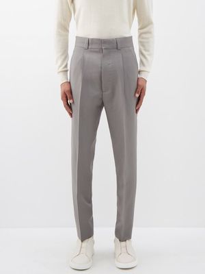 Fear Of God - Eternal Pleated Mohair-blend Suit Trousers - Mens - Grey