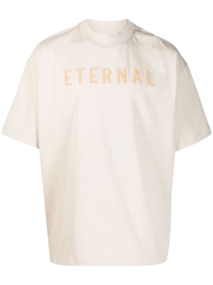 Fear Of God Eternal-print cotton T-shirt - Neutrals