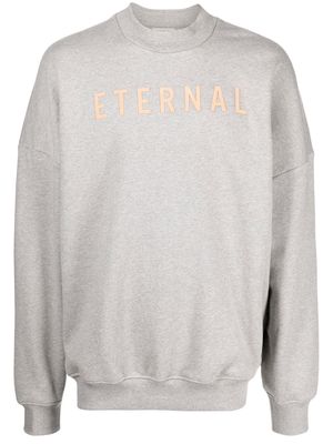 Fear Of God Eternal slogan-print sweatshirt - Grey