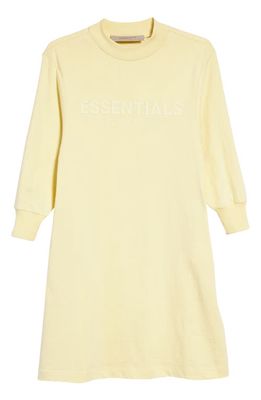 Fear of God Kids' Long Sleeve Graphic T-Shirt Dress in Canary
