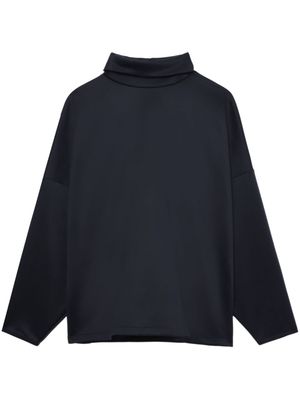 Fear Of God logo-appliqué polo-collar sweatshirt - Black