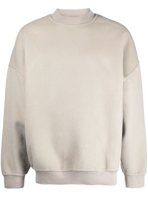 Fear Of God logo-patch drop-shoulder sweatshirt - Neutrals
