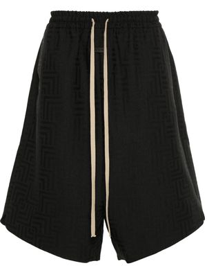 Fear Of God patterned-jacquard deck shorts - Black