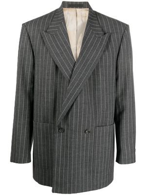 Fear Of God pinstriped double-breasted button blazer - Grey