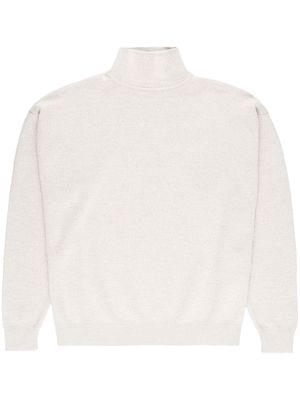 Fear Of God roll-neck knitted sweater - White