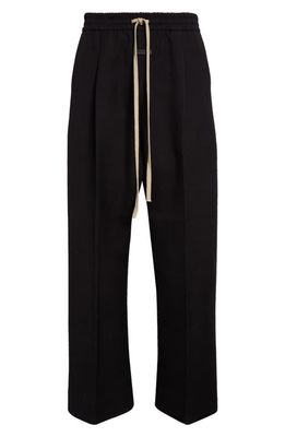 Fear of God Single Pleat Drawstring Pants in 001 - Black