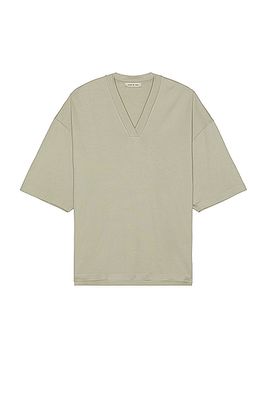 Fear of God Viscose Milano V-neck Tee in Grey