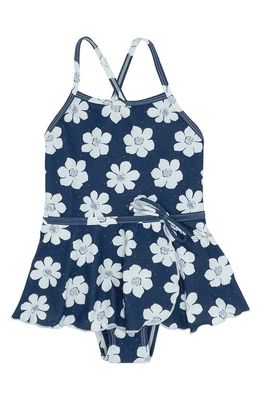 Feather 4 Arrow Baby Bella Skirted One-Piece Swimsuit in Navy